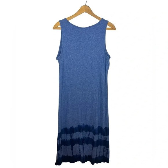 PUREJILL J. Jill PJ Tie Dyed Boho Beachy Artsy Sleeveless Split Hem Maxi Dress - Picture 7 of 14